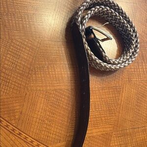 Johnston & Murphy Two-Tone Braided Leather Belt